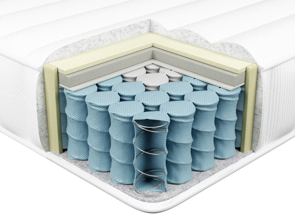 Matelas à ressorts ensachés en mousse à mémoire de forme Fermeté moyenne H2/3 120x200 cm
