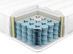 Matelas à ressorts ensachés en latex Fermeté élevée H3/4 120x200 cm