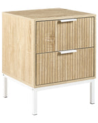 Comodino 2 cassetti ROYALLA Marrone chiaro