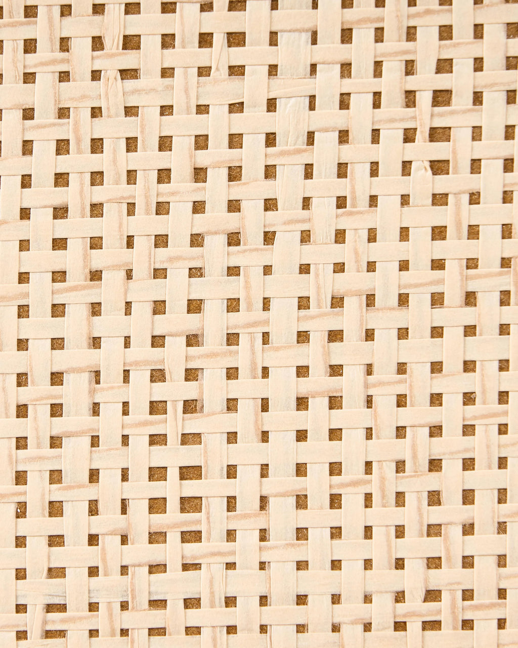 Table de chevet 2 tiroirs Marron clair avec rotin