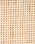 Table de chevet 2 tiroirs Marron clair avec rotin