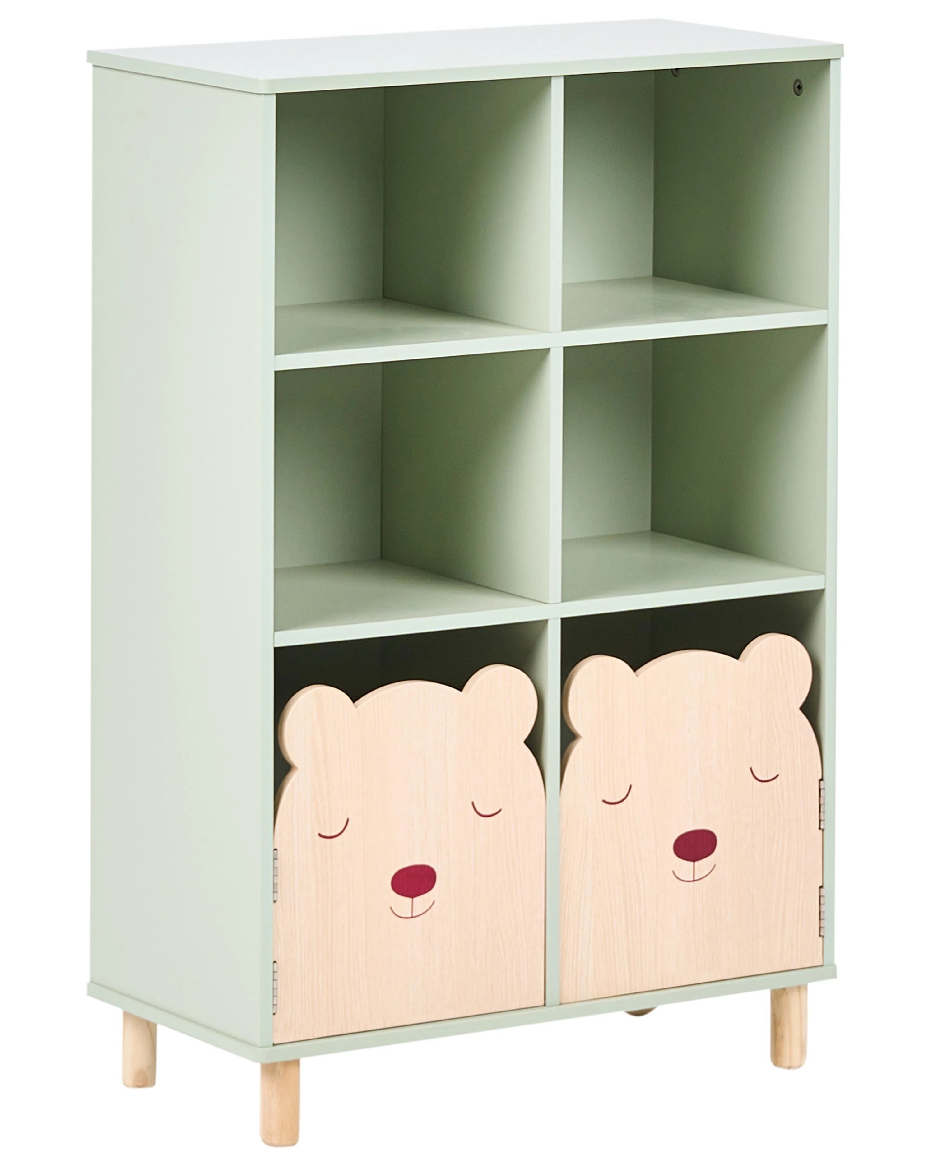 Libreria a 3 ripiani NOBBY 90 cm Verde chiaro