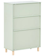Bibliothèque à 3 étagères 90 cm Vert clair
