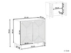 Buffet 2 portes Marron clair 81 cm