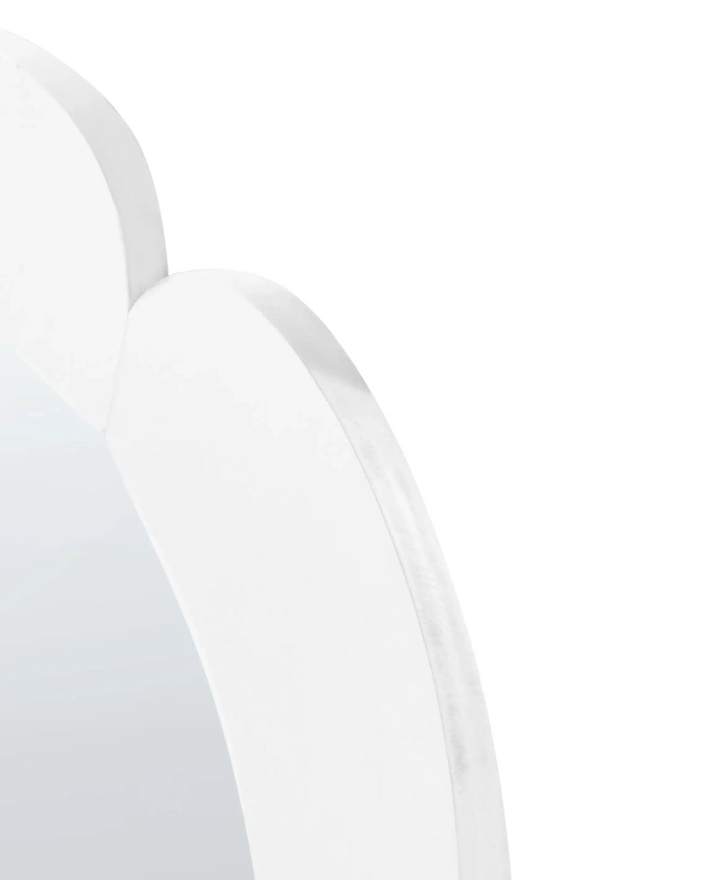 Miroir Rond Blanc 50 cm