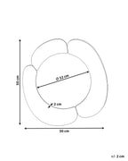 Miroir Rond Blanc 50 cm