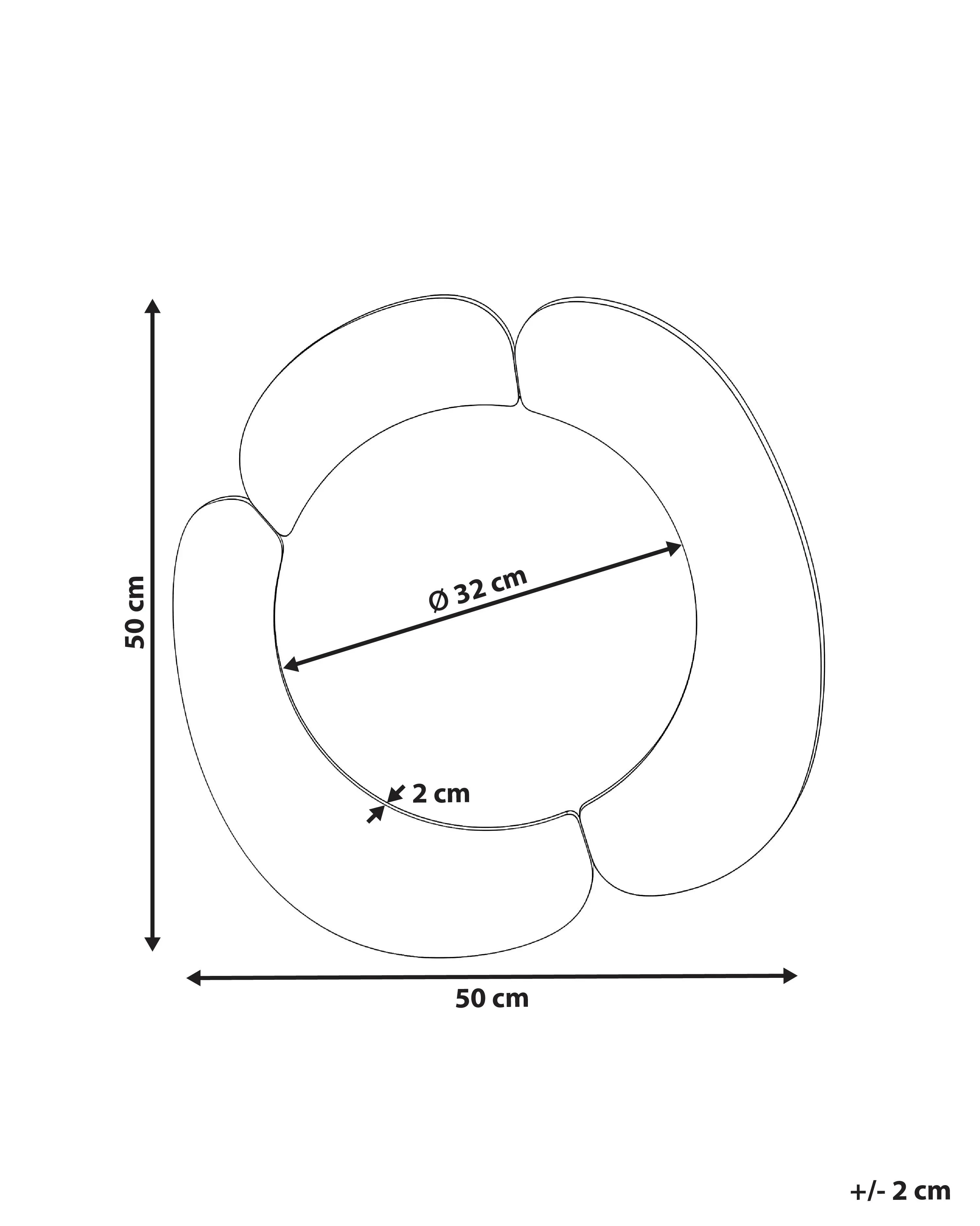 Miroir Rond Blanc 50 cm